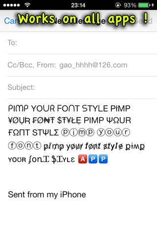 Pimp your font - fonts for Facebook and Twitter,Instagram,iMessages and all apps screenshot 4