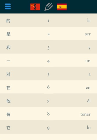 Easy Learning Chinese simplified - Translate & Learn - 60+ Languages, Quiz, frequent words lists, vocabulary screenshot 2