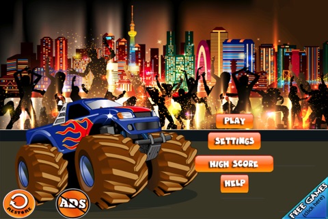 Big Monster Truck Race - Vegas Survival Racing Challenge screenshot 4