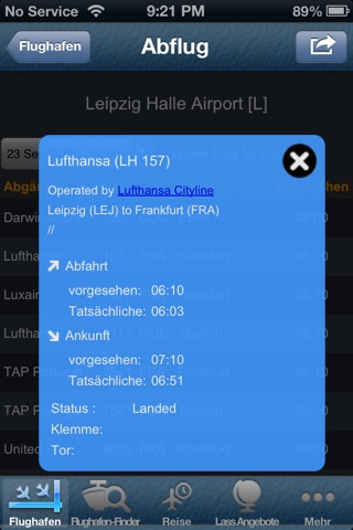 Leipzig Halle Flight Info + Flight Tracker screenshot 2