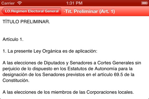 Ley Electoral screenshot 2