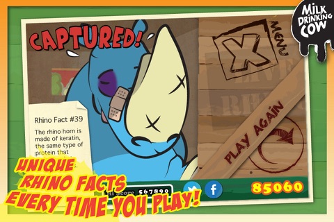 Angry Rhino Rampage Free screenshot 4