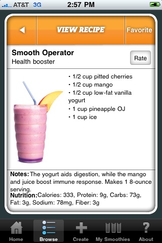 Abs Diet Smoothie Selector screenshot 4