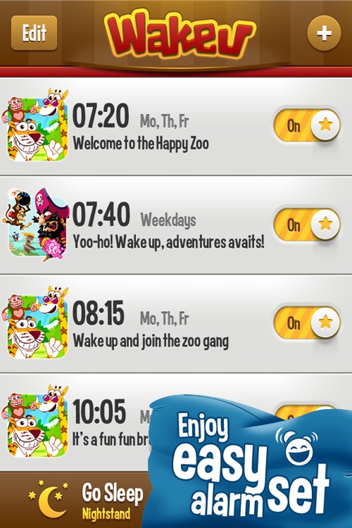 WakeU ZOO - a fun alarm clock screenshot-3