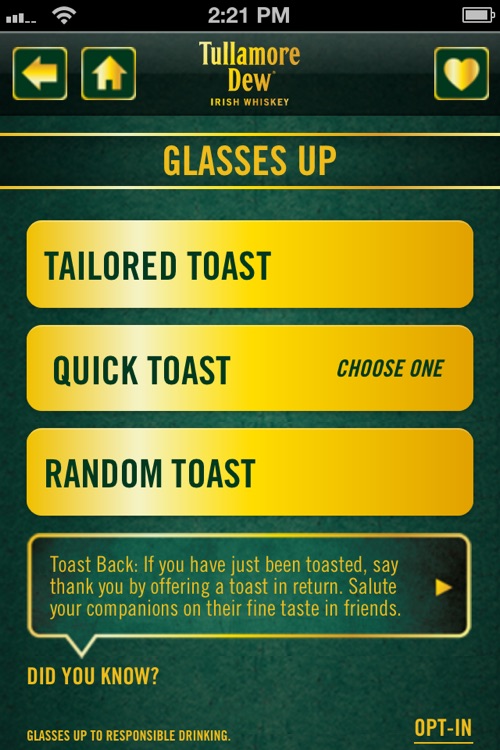 Glasses Up by Tullamore Dew