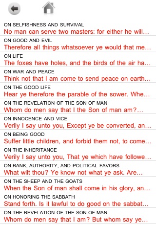 iChrist: The Complete Searchable Quotes of Jesus Christ (King James Version) screenshot 4