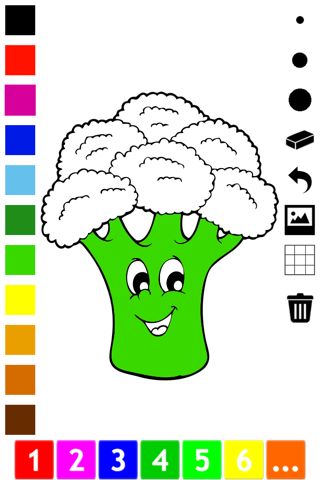 A Vegetable Coloring Book for Children: Learn to color the world of food, fruits and vegetables screenshot 3