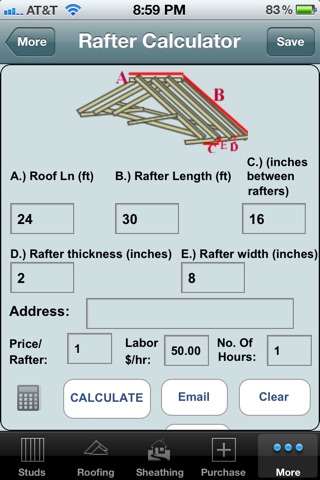 Framing & Roofing Calculators screenshot 3
