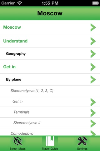 Moscow (Russia) Offline Streetmap screenshot 2