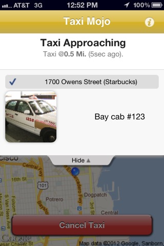 Taxi Mojo - Cab orders with live status & notifications screenshot 2