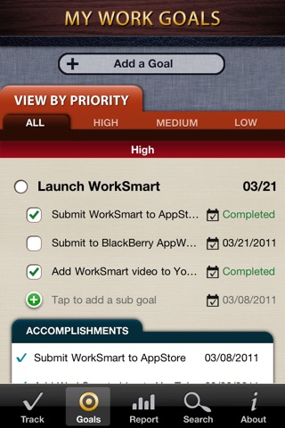 WorkSmart Lite - Manage your career, job accomplishments, and business goals screenshot 3