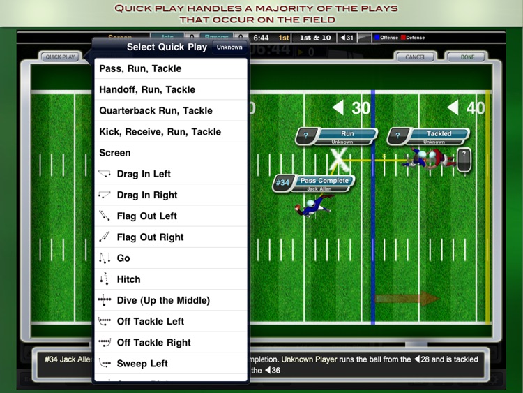 iScore Football Scorekeeper for iPad