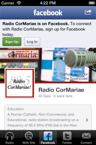 Radio CorMariae screenshot 2