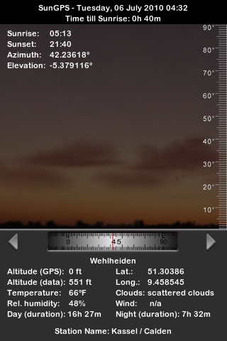 SunGPS screenshot 3