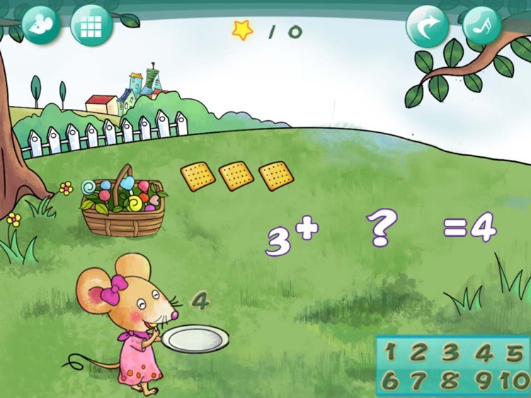 Cake and Fruit:Delicious Number-Kimi's Picnic:Primar Math Free HD