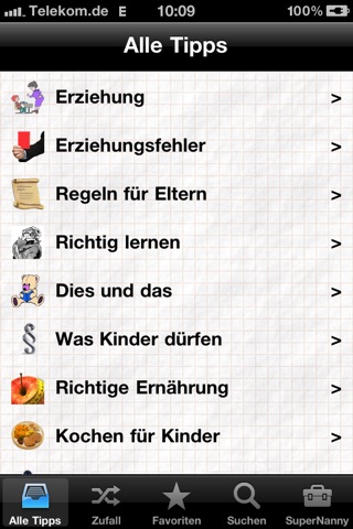 iNanny - Ein Ratgeber für Eltern screenshot 2