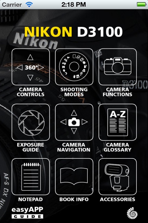 Nikon D3100 EasyApp Guide