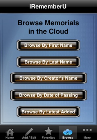iRememberU - Honoring the Memory of Loved Ones We Have Lost screenshot 3
