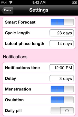 Menstrual Calendar screenshot 3