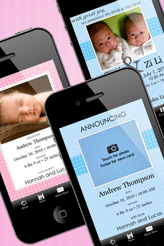 BabyText Free - Birth Announcement Made Easy screenshot 2