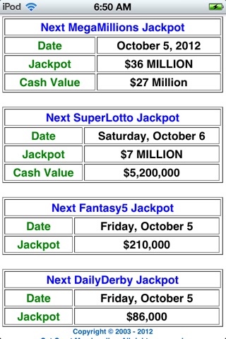 CA Lottery Results screenshot 3