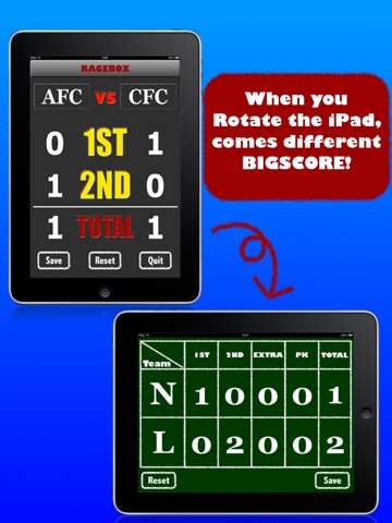 BIGSCORE: Football Scoreboard screenshot 2