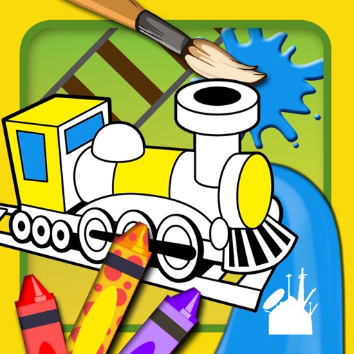 Trains Coloring Book icon