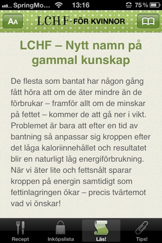 LCHF för Kvinnor screenshot 4