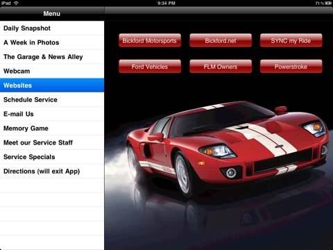 Bickford Motorsports for iPad screenshot 2