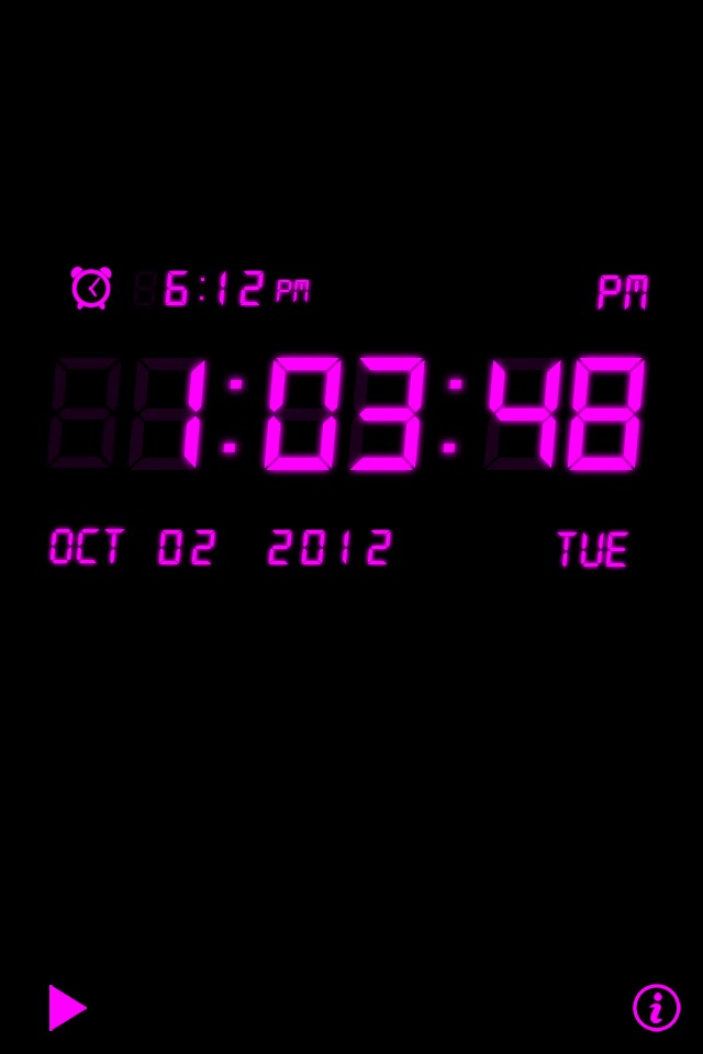 Alarm Night Clock Lite screenshot 3