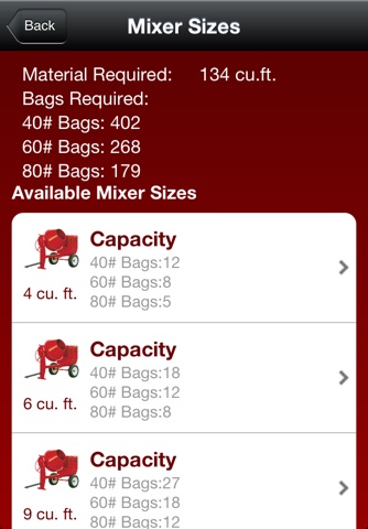 Multiquip Mixer Sizing screenshot 3