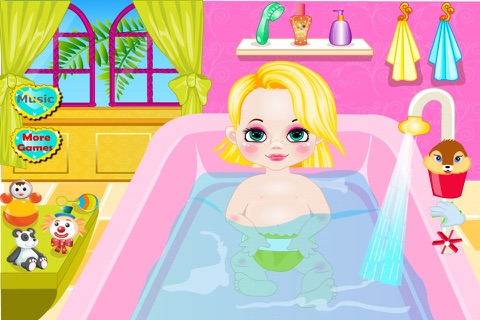 Baby Princess Hair Office, Bath , Dress up screenshot 2