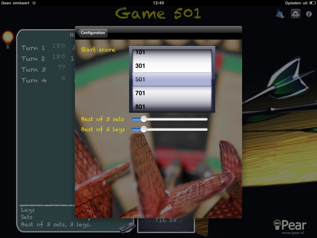 Let's Play Darts Scorekeeper Free HD screenshot 4
