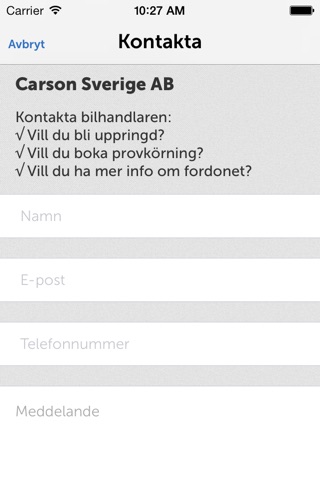 Carson Sverige screenshot 2