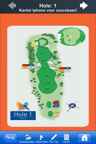 BurgGolf E-Caddy on iPhone screenshot 4