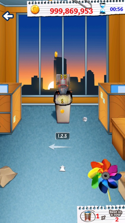 Basketball Paper Flick Pocket Pro – The Top Free Basket Throw Arcade Game screenshot-4