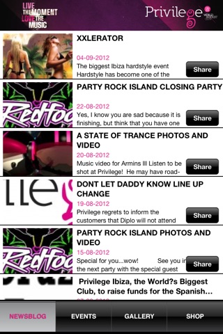 Privilege Ibiza screenshot 2