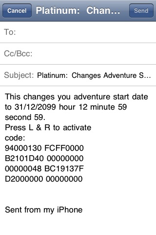 Pokemon Platinum Cheat Codes screenshot 4