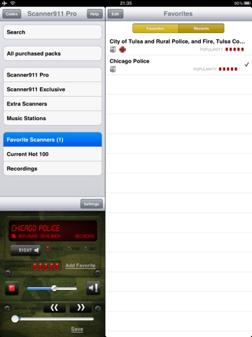 Scanner911 HD Police Radio (+ Music) screenshot 2