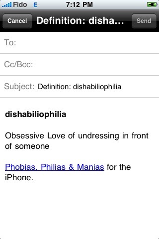 Phobias, Philias & Manias - A Psychology Reference screenshot 2