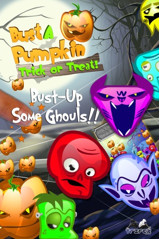 A Spooky Halloween Match 3 Mania Game - Bust A Pumpkin Free HD screenshot 2