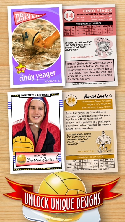 Water Polo Card Maker - Make Your Own Custom Water Polo Cards with Starr Cards
