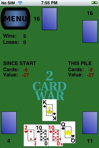 2 Card War screenshot 2