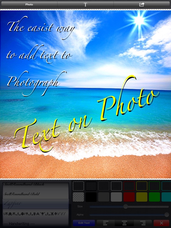 Text on Photo for iPad 〜Label, Caption, Title on Photos〜