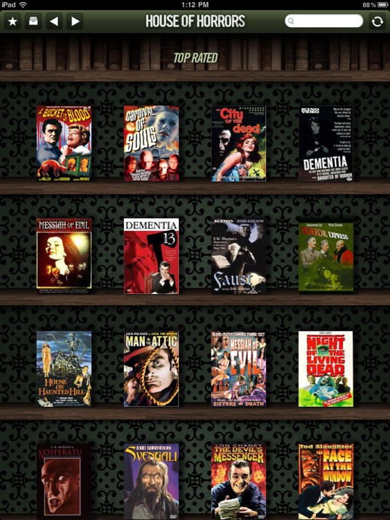 House of Horrors for iPad - Classic Scary Movies