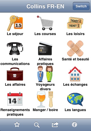 Collins English<->French Phrasebook & Dictionary with Audio