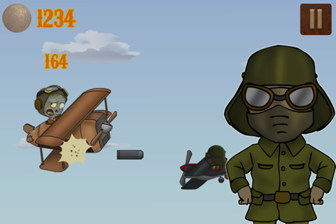 World War 1 Glory Of Flying Game: Dogfight Madness Plus Toon Zombie Fighter Pilot screenshot 2