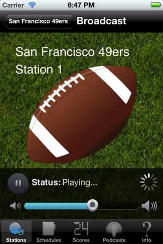 San Francisco Football Live - Radio, Schedule News screenshot 2