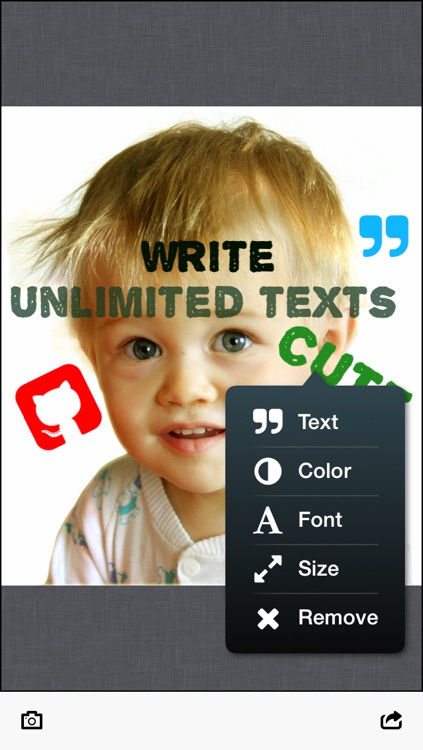 ShotText: Text on Photo, add text, emoji and shapes to your photos, share on Instagram, Facebook, Twitter