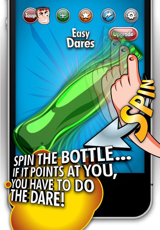 Spin 'n Dare-Spin the Bottle. The best dare game for you party. Laugh for hours. Free!